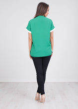 Load image into Gallery viewer, Rita Green Contrasting Top - The Walk in Wardrobe