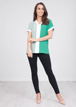 Load image into Gallery viewer, Rita Green Contrasting Top - The Walk in Wardrobe