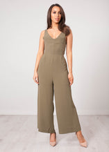 Load image into Gallery viewer, Rita Khaki Jumpsuit - The Walk in Wardrobe