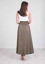 Load image into Gallery viewer, Rita Khaki Skirt - The Walk in Wardrobe