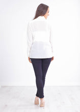 Load image into Gallery viewer, Rita White Sheer Blouse - The Walk in Wardrobe