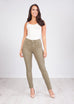 'Rose' Khaki Skinny Jeans - The Walk in Wardrobe