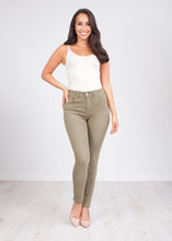 Load image into Gallery viewer, &#39;Rose&#39; Khaki Skinny Jeans - The Walk in Wardrobe