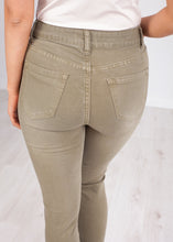 Load image into Gallery viewer, &#39;Rose&#39; Khaki Skinny Jeans - The Walk in Wardrobe