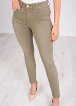 Load image into Gallery viewer, &#39;Rose&#39; Khaki Skinny Jeans - The Walk in Wardrobe
