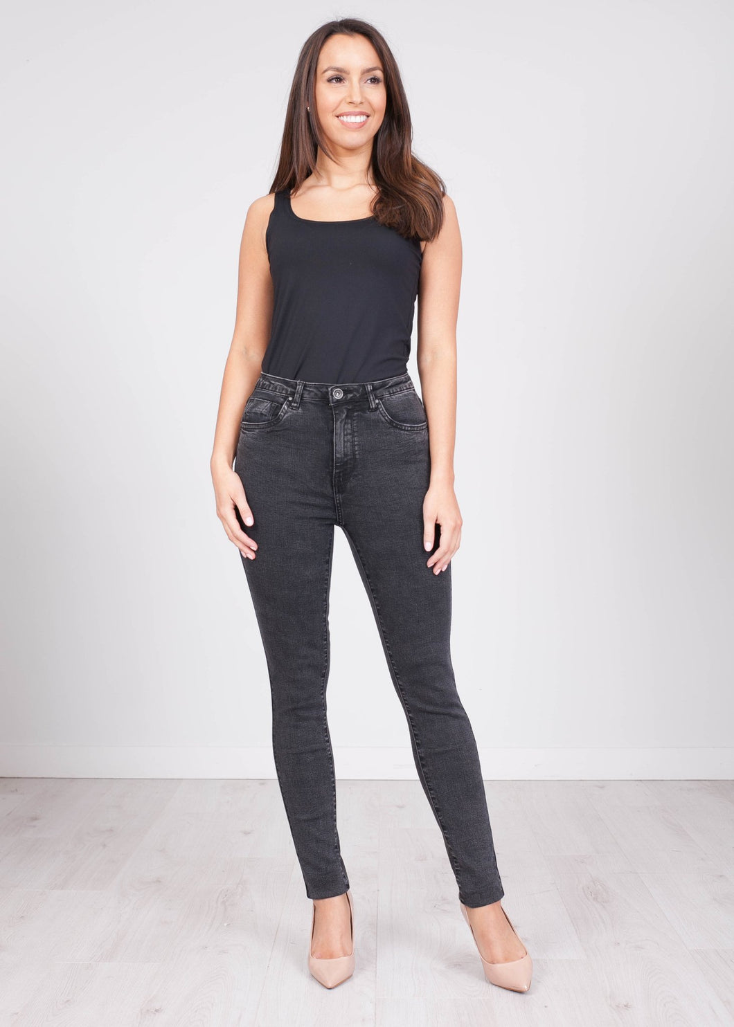 'Roshni' Black Wash Jeans - The Walk in Wardrobe