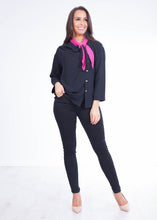 Load image into Gallery viewer, Savannah Black &amp; Pink Blouse - The Walk in Wardrobe