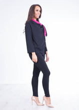 Load image into Gallery viewer, Savannah Black &amp; Pink Blouse - The Walk in Wardrobe