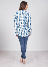 Load image into Gallery viewer, Savannah Blue Printed Blouse - The Walk in Wardrobe