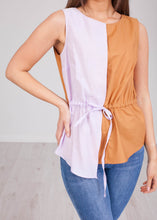 Load image into Gallery viewer, Savannah Lilac &amp; Tan Top - The Walk in Wardrobe