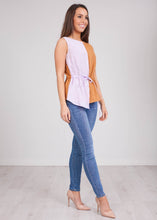 Load image into Gallery viewer, Savannah Lilac &amp; Tan Top - The Walk in Wardrobe