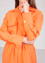 Load image into Gallery viewer, Savannah Orange Belted Dress - The Walk in Wardrobe