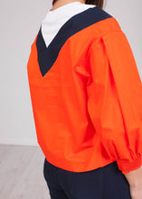 Load image into Gallery viewer, Savannah Orange Stripe Top - The Walk in Wardrobe