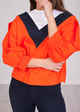 Load image into Gallery viewer, Savannah Orange Stripe Top - The Walk in Wardrobe
