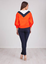 Load image into Gallery viewer, Savannah Orange Stripe Top - The Walk in Wardrobe
