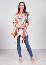 Load image into Gallery viewer, Savannah Red Chain Print Top - The Walk in Wardrobe
