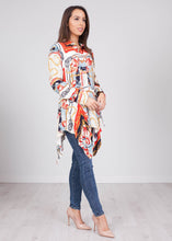 Load image into Gallery viewer, Savannah Red Chain Print Top - The Walk in Wardrobe