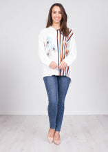 Load image into Gallery viewer, Savannah White Stripe Blouse - The Walk in Wardrobe