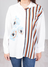 Load image into Gallery viewer, Savannah White Stripe Blouse - The Walk in Wardrobe