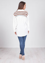 Load image into Gallery viewer, Savannah White Stripe Blouse - The Walk in Wardrobe