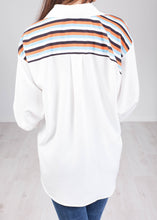 Load image into Gallery viewer, Savannah White Stripe Blouse - The Walk in Wardrobe