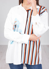 Load image into Gallery viewer, Savannah White Stripe Blouse - The Walk in Wardrobe
