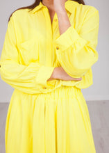 Load image into Gallery viewer, Savannah Yellow Dip Hem Dress - The Walk in Wardrobe