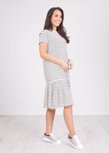 Load image into Gallery viewer, Sissy Black &amp; White Stripe Dress - The Walk in Wardrobe