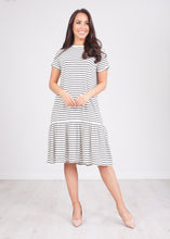 Load image into Gallery viewer, Sissy Black &amp; White Stripe Dress - The Walk in Wardrobe