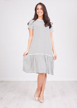 Load image into Gallery viewer, Sissy Black &amp; White Stripe Dress - The Walk in Wardrobe