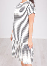 Load image into Gallery viewer, Sissy Black &amp; White Stripe Dress - The Walk in Wardrobe