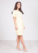 Load image into Gallery viewer, Sissy Yellow Stripe Dress - The Walk in Wardrobe