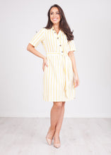 Load image into Gallery viewer, Sissy Yellow Stripe Dress - The Walk in Wardrobe