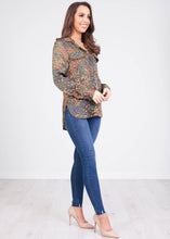 Load image into Gallery viewer, Sophia Animal Print Blouse - The Walk in Wardrobe