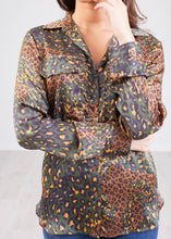 Load image into Gallery viewer, Sophia Animal Print Blouse - The Walk in Wardrobe