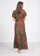 Load image into Gallery viewer, Sophia Animal Print Midi Dress - The Walk in Wardrobe