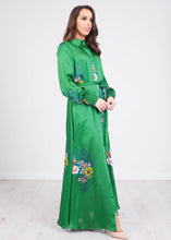 Load image into Gallery viewer, Sophia Green Floral Dress - The Walk in Wardrobe