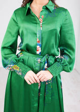 Load image into Gallery viewer, Sophia Green Floral Dress - The Walk in Wardrobe