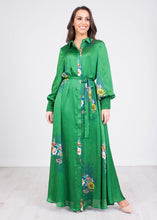 Load image into Gallery viewer, Sophia Green Floral Dress - The Walk in Wardrobe