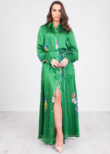 Load image into Gallery viewer, Sophia Green Floral Dress - The Walk in Wardrobe