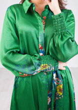 Load image into Gallery viewer, Sophia Green Floral Dress - The Walk in Wardrobe