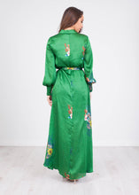 Load image into Gallery viewer, Sophia Green Floral Dress - The Walk in Wardrobe