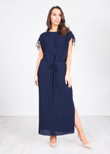 Load image into Gallery viewer, Sophia Navy Pleated Dress - The Walk in Wardrobe