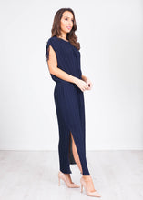 Load image into Gallery viewer, Sophia Navy Pleated Dress - The Walk in Wardrobe