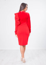 Load image into Gallery viewer, Sophia Red Dress - The Walk in Wardrobe