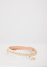 Load image into Gallery viewer, Sophia White Chain Belt - The Walk in Wardrobe