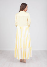 Load image into Gallery viewer, Sophia Yellow Stripe Dress - The Walk in Wardrobe
