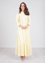 Load image into Gallery viewer, Sophia Yellow Stripe Dress - The Walk in Wardrobe
