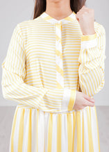 Load image into Gallery viewer, Sophia Yellow Stripe Dress - The Walk in Wardrobe