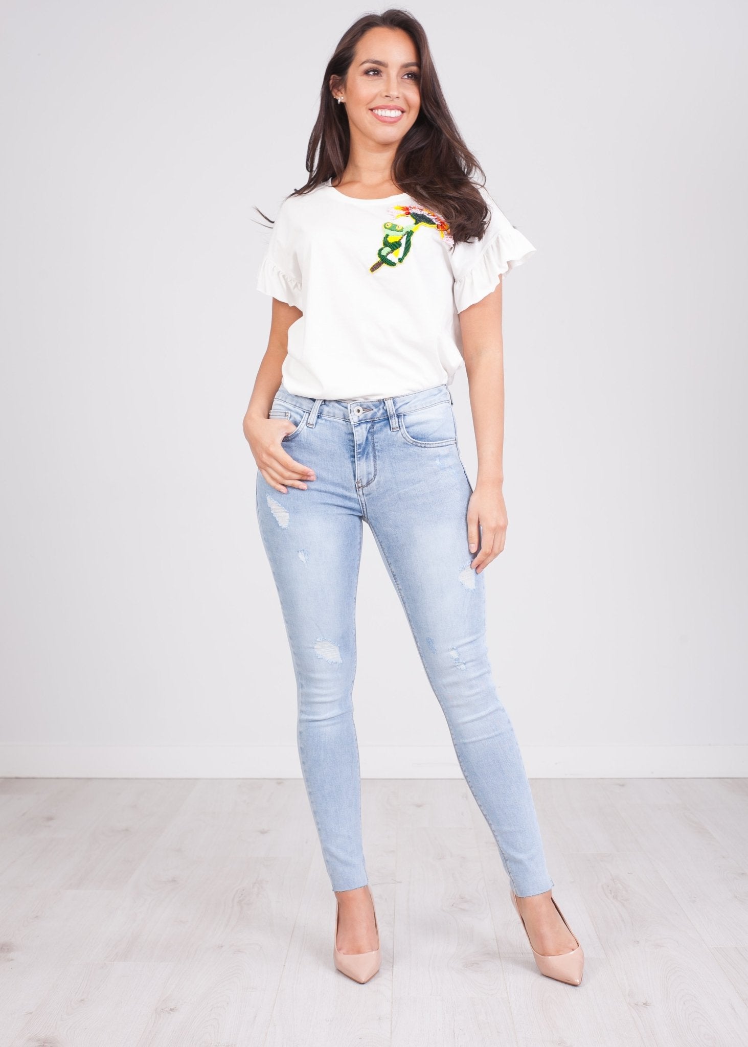 'Twiggy' Light Wash Skinny Jeans - The Walk in Wardrobe